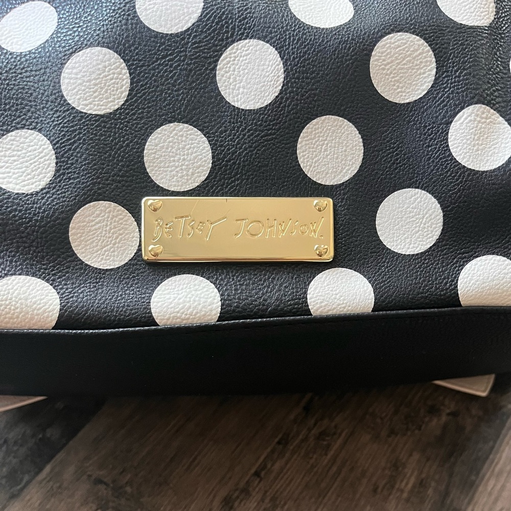 NWT Betsey Johnson Polka Dot Bag - Picture 3 of 11